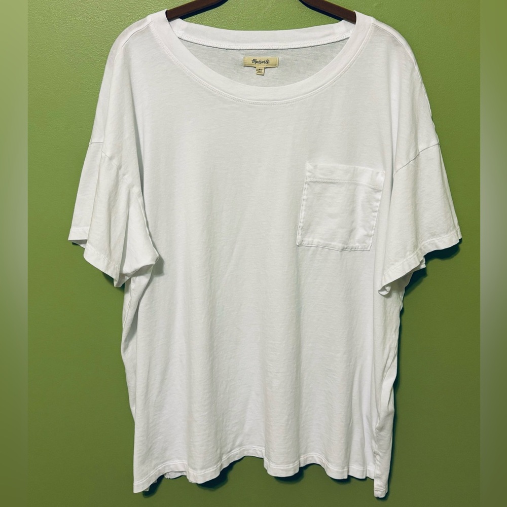 Madewell boyfriend pocket tee oversized